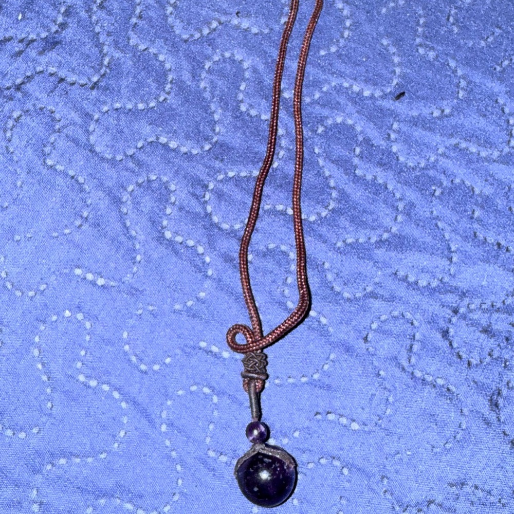Elegant Purple Pendant Necklace